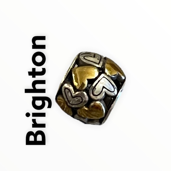 COPY - Brighton Black Charm With Silver And Gold Hearts💛🤍 - Picture 1 of 7